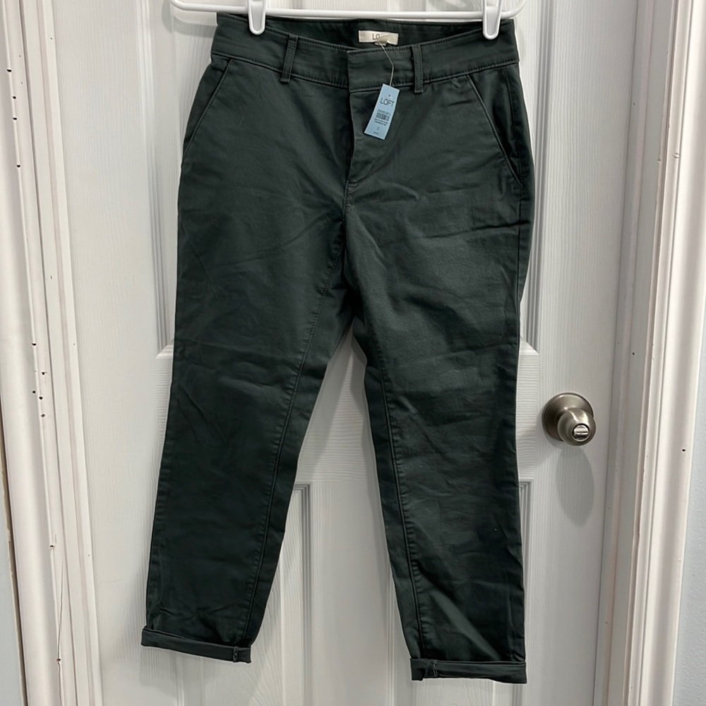 Ann Taylor LOFT girlfriend chinos/khakis, 2P, NWT